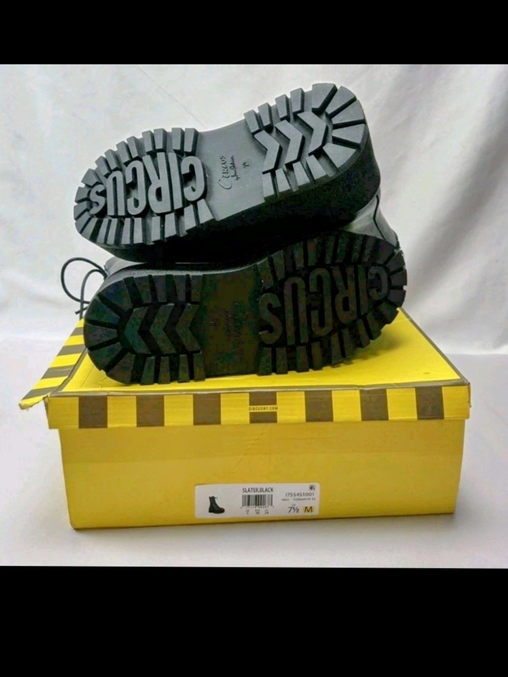Circus by Sam Edelman Black Platform Lace-Up Boots - Picture 2 of 3